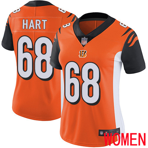 Cincinnati Bengals Limited Orange Women Bobby Hart Alternate Jersey NFL Footballl #68 Vapor Untouchable